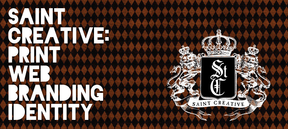 Saint Creative – Patron Saint of Inspired Work – Print  |  Web  |  Branding  |  Identity: slideshow photograph 1